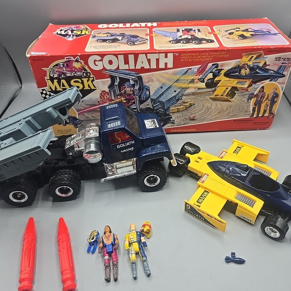 MASK Kenner Goliath Trakker Nevada Rushmore Matt (Almost Complete) With Box Vtg